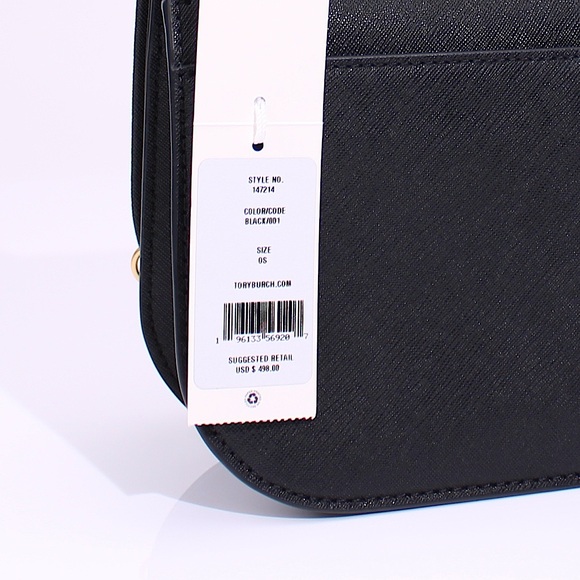 Tory Burch Emerson East West Flap Shoulder Bag Crossbody & Card Holder In Black - Picture 12 of 15